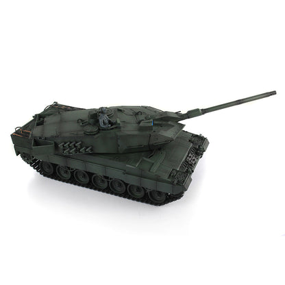 Henglong 1/16 TK7.0 German Leopard2A6 RTR RC Tank Model 3889 IR BB Smoke Barrel Recoil 360 Degrees Turret Metal Tracks Sprockets Idlers Road Wheels Gearbox