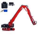 In Stock CUT 1/14 K970-300 Metal RC Hydraulic Excavators Model Remote Control Demolition Machine 5048 Brushless Motor CNC Alloy Chassis