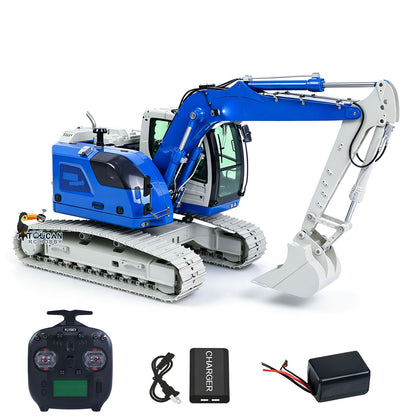 TOUCAN RC HOBBY 1/14 Metal 3CH 2Arms RC Hydraulic Tracked Excavator JDM-208 R920 Radio Control Digger Engineering Vehicle Light Battery Motor