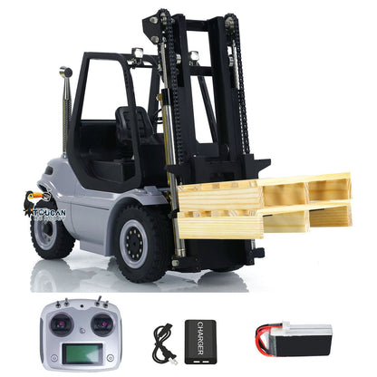 TOUCAN RC HOBBY 1/14 Metal LESU Assembled and Painted RC RTR Model forklift Truck Light Sound Motor Servo ESC Flysky FS Transmitter Receiver