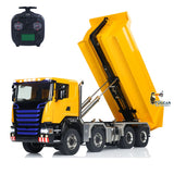 Metal 1/14 Remote Control Hydraulic Dump Truck 8x8 Full Tipper Car Differential Painted Assembled Vehicle