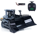 JDM-98Ultra 1/14 Metal RC Crawler Dozer PNP Yellow Hydraulic Bulldozer Sound Light Excludes Battery