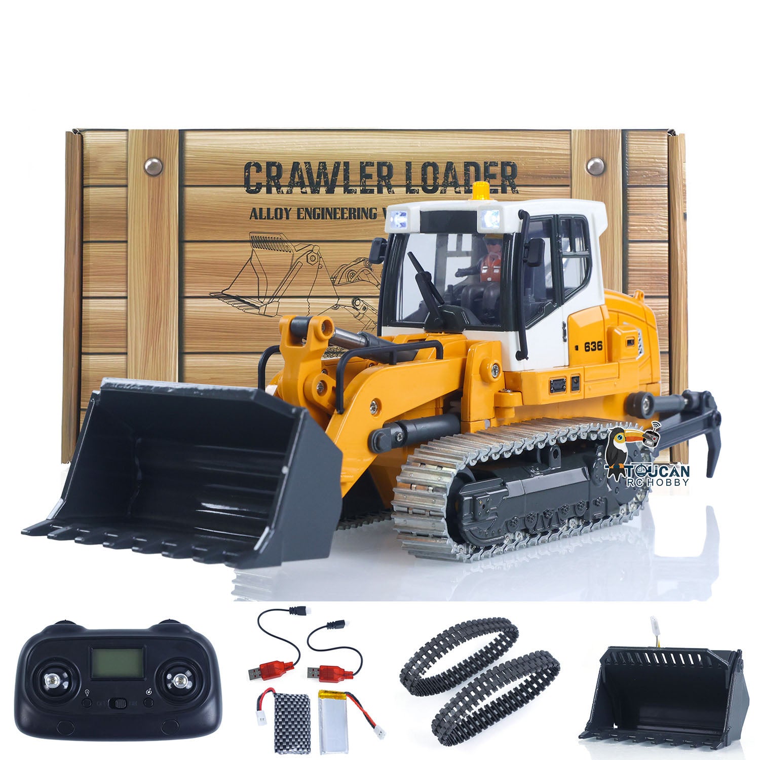 1/50 LR636 RC ローダー 1:50 RC Electric Lifting Tracked Loader LR636 2.4G