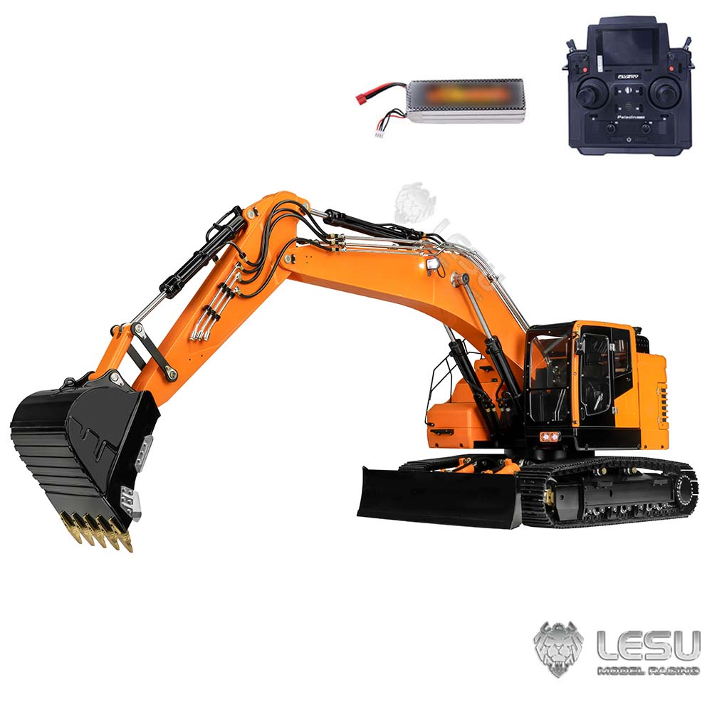 TOUCAN RC HOBBY Metal LESU 1/14 RC Hydraulic Equipment Excavator ET26B 2 Arms Remote Controlled Digger DIY Car Assembled Painted Model