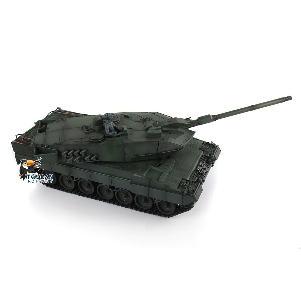 Henglong 2.4G 1/16 TK7.0 Plastic German Leopard2A6 RTR RC Tank Model 3889 BB Infrared Combat Smoke Light Sound System Metal Barrel