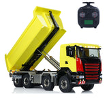 Toucanhobby G88 1/14 Metal 8x8 RC Hydraulic Roll On Off Dump Truck 3 Speed Transmission Differential Lock ST8 Controller for Construction Collectors
