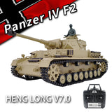 Henglong 3859 1/16 7.0 Plastic German Panzer IV F2 RTR RC Tank Model BB Infrared Combat System Steel Gearbox 1800mah Battery