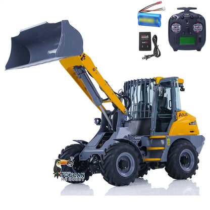 TOUCAN RC HOBBY LESU AOUE MCL8 1/14 Metal 4x4 Hydraulic RC Loader A0015 with 4CH Reversing Valve Light Sound System for Construction Model Hobbyists