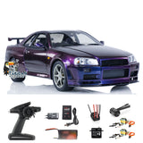 1/8 Capo RC Racing Car MidNight Purple Model for R34 RTR Drift Vehicle High-end with Metal Brushless Light Control System