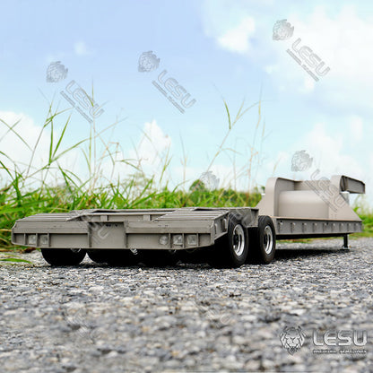 TOUCAN RC HOBBY BEST SELLING Fast Shipment LESU 872MM Metal Wood 4Axles Trailer for 1/14 RC TAMIYE Tractor Truck DIY Cars Model