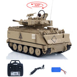 TD 1/16 RC Military Tank M2412-A M113A1 MRV 320 Turret Rotary Barrel Recoil Elevation Infrared Driving Wheel Idlers Gearbox
