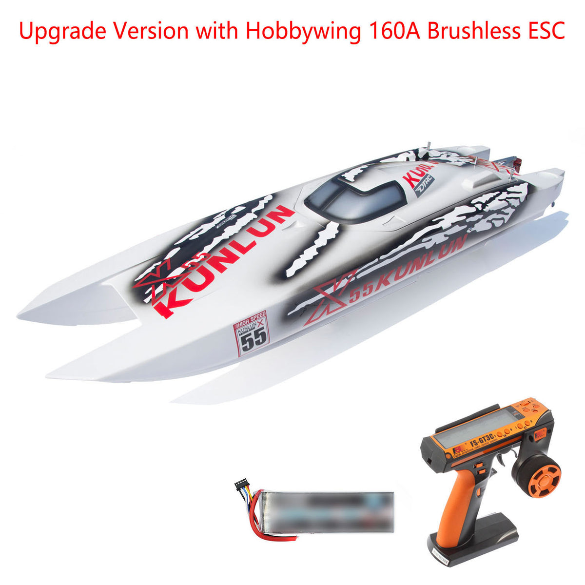 TOUCAN RC HOBBY DTRC X55 Remote Control Racing Boats 130km/h High-speed Waterproof RC Ship Model DIY PNP RTR Verisons Fiberglass Hull ESC Servo