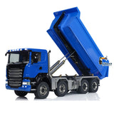 9. 1/14 RC 8x8 Tipper TH-X SC-G88 U-Shaped Short Dump Box Open Close Blue Detail
