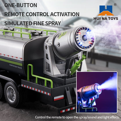 1/18 HUINA 1316 RC Sprühnebelkanone Fernbedienung LKW 9CH Elektroauto Hobby Modell Spielzeug Geschenke für Kinder Erwachsene 