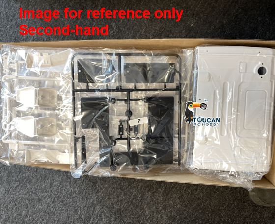 Fast Free Shipping Second Hand UK Stock 1/14 TOUCAN RC 3Axle Highline Trailer Tractor Truck Car Shell Body 2C