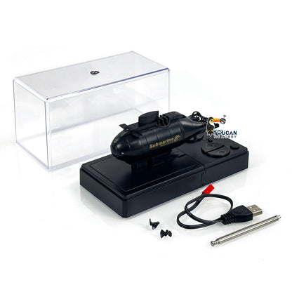 RC RTR Mini-U-Boot mit Doppelpropellern, kabelloses Boot, ferngesteuertes Spielzeug für Kinder, lackiert und montiert, mit wiederaufladbarer Batterie
