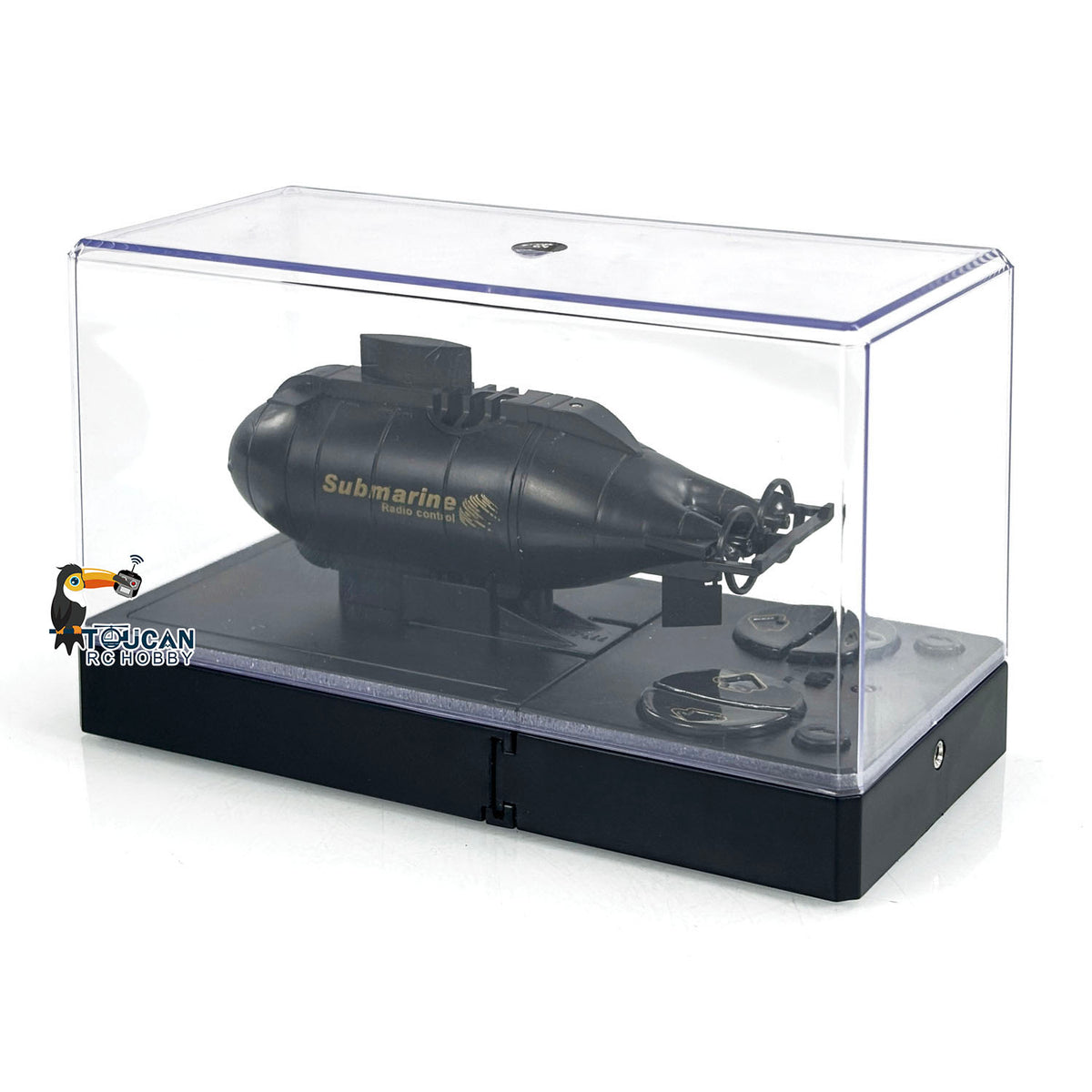 RC RTR Mini-U-Boot mit Doppelpropellern, kabelloses Boot, ferngesteuertes Spielzeug für Kinder, lackiert und montiert, mit wiederaufladbarer Batterie