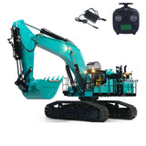 TYMX PC1250 Metal 1/8 RC Hydraulic Excavator Heavy Duty Construction Vehicle Brushless Motor for Model Collectors