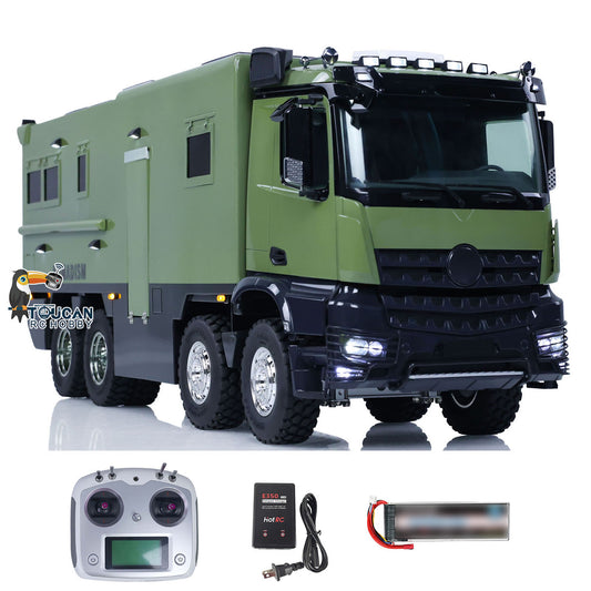 TOUCAN RC HOBBY 1/14 8*4 RC Recreational Vehicles RTR Remote Control Caravaning Touring Car Sound Light Smoking Painted Assembled RTR Version