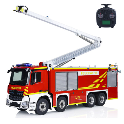 TOUCAN RC HOBBY 1/14 Metal Chassis 8x4 Radio Control Snozzle High-reach Extendable Turret Fire Truck RTR PNP Options