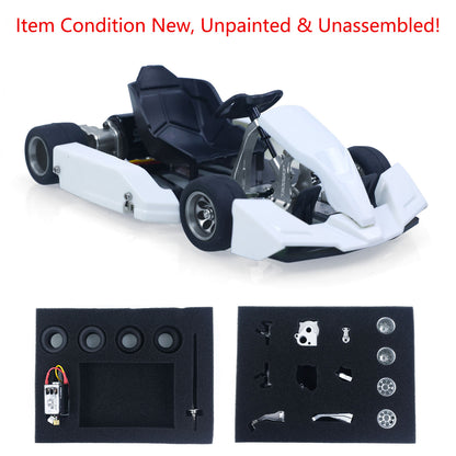 KIT JDM 298A 1/10 4x2 RC Go-Kart Unlimited DIY Model Vehicle Remote Control Electric Racing Car Motor No Battery for Adult