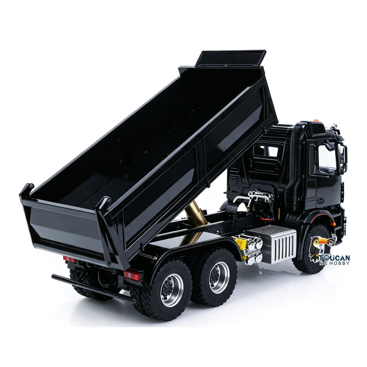 6*6 metall Chassis 1/14 RC Hydraulische Dumper 3348 2025T 2 Geschwindigkeit Getriebe Radio Controlled Kipper Modell Differential Achse licht Sound