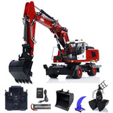 MTM 946-3 Metal 1/14 RC Hydraulic Excavator Radio Control Digger 8-ways Reserving Valves for Model Enthusiasts