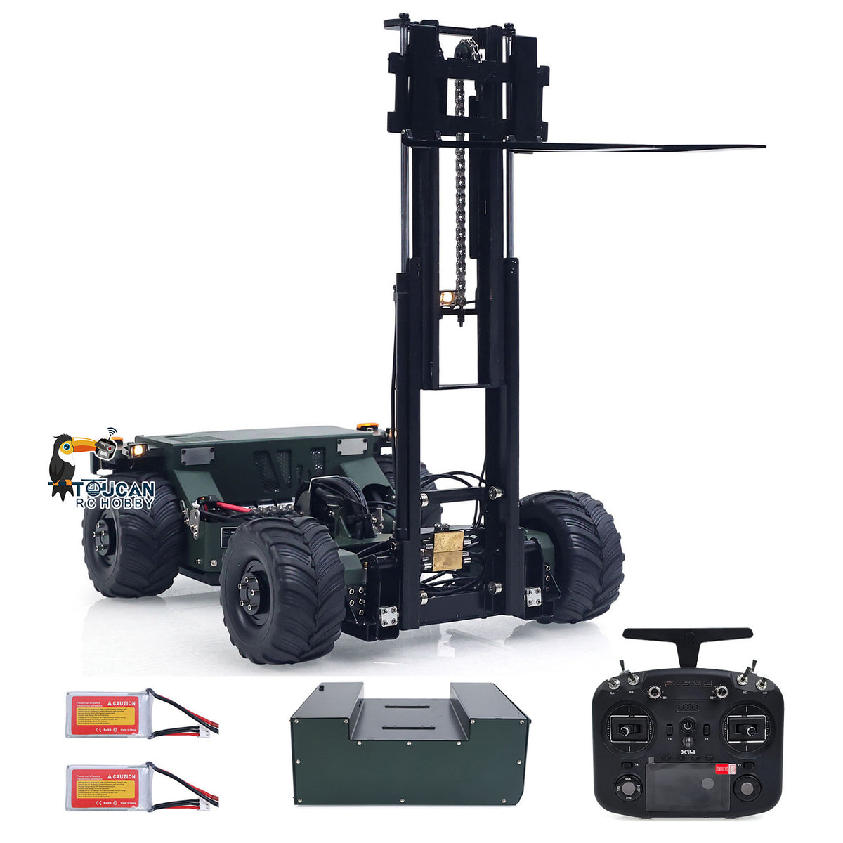 In Stock TOUCAN RC HOBBY SFrog BM214 Metal 1/14 RC Hydraulic Mounted Forklift Remote Control Truck 5 Way Valves for Scale Machinery Enthusiasts