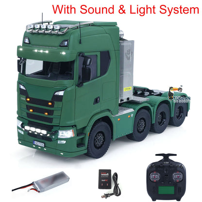 MD-SC-88 1/14 Metal 8x8 RC Tractor Truck RTR w/Differential Locks Wheel Reduction Sound & Light Battery Included