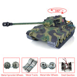 Fast Free Shipping 2.4G Henglong 1/16 7.0 Upgraded German King Tiger RTR RC Tank 3888A Metal Tracks Sprocket wheels Infrared Combating System
