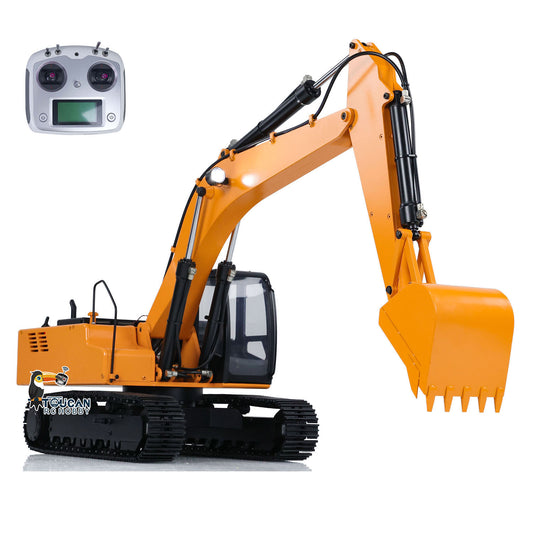 Fast Free Shipping JDM 1/12 Hydraulic Excavator Painted Assembled RC Model Pump Tracks Light Radio