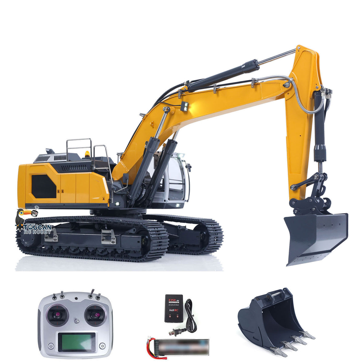 TOUCAN RC HOBBY Fast Free Shipping XDRC 1/14 Hydraulic RC Excavator Ready to Run for 945 Remote Control Trucks