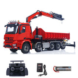 Toucanhobby 1/14 10*10 Metal RC Hydraulic Roll 0n Off Dumper 3 Speed Transmission Rear Axle Steering 9-way Reversing Valve Model