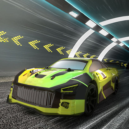 Kunststoff 1/18 RC Drift Car Q165 360 Drifting 4WD Drahtlose Fernbedienung Elektrisches Rennfahrzeug RTR Lichter Sender Batterie