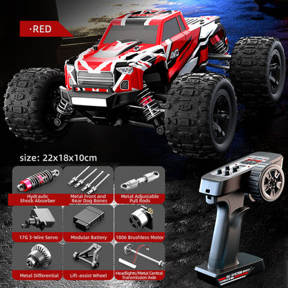 1/20 Fernbedienung Hochgeschwindigkeits-Geländewagen 40km/h 2,4G RC 4WD Auto C8811 Bürstenloser Motor ESC Heberad Metallwelle RTR