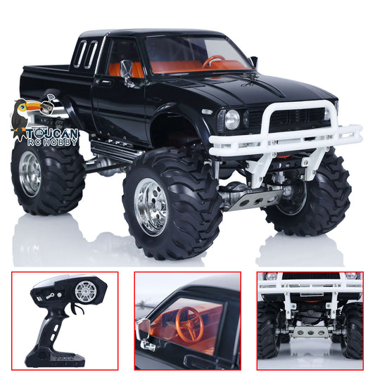 TOUCAN RC HOBBY HG 1/10 RC Pickup Model 4x4 Remote Control Rally Car Series Vehicles Racing Crawler Black 2.4G RTR Motor Battery