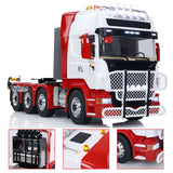 TOUCAN Painted Assembled 8X8 Metal Heavy Chassis 1/14 RC Tractor Truck Radio Control Car Model Light Sound