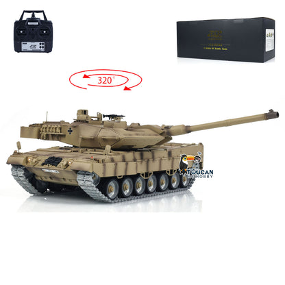 TD 1:16 RC Panzer Deutscher Leopard2A7 Fernbedienung Infrarot und BB Kampfpanzer Elektroauto Metallrad Elektropanzer Laufrückstoß