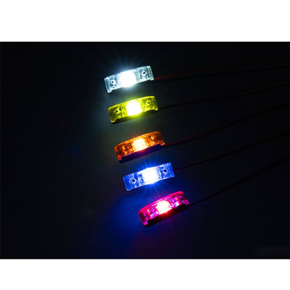 LED Kunststoff 2,2 V-3 V Warnleuchte Breite Lampe für DIY TAMIYA 1/14 RC Traktor Lkw Bulldozer Bagger Dumper R470 770S 3363 1851