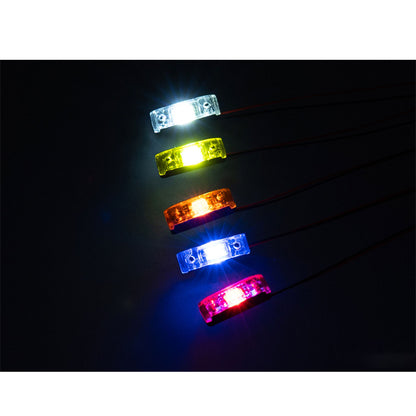 LED Kunststoff 2,2 V-3 V Warnleuchte Breite Lampe für DIY TAMIYA 1/14 RC Traktor Lkw Bulldozer Bagger Dumper R470 770S 3363 1851