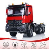 RTR 1/14 RC Tractor Truck Radio Battery Metal NO Lock Differential Axles 2Speed Gearbox 6*6 Lorry Car Model for TAMIYA Trailer