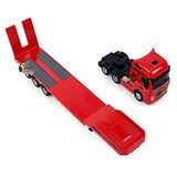 HUINA 1/64 Remote Control Drift Tractor Truck 9900 W/ 3Axle Plastic Semi Flatbed Trailer RTR Lights Effect Manual Support Legs