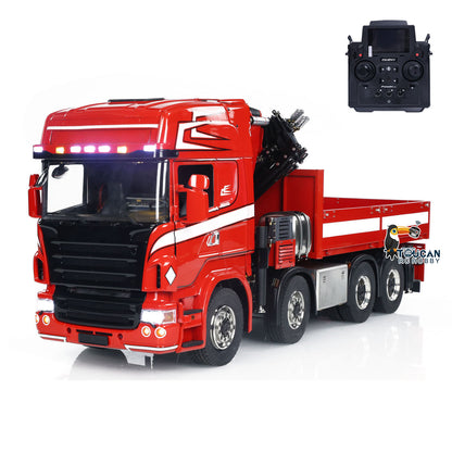 TOUCAN RC HOBBY 1/14 Hydraulic RC Crane Tractor Truck 8x8 Electric Car Quick Attached Bucket Standard Wheel Reduction Axle Three-speed Gearbo