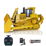 JDMODEL Metal 1/14 RC Bulldozer Hydraulic DXR2 Remote Controlled D10T Tracked Dozer Model 685*356*323MM 3T Sound System