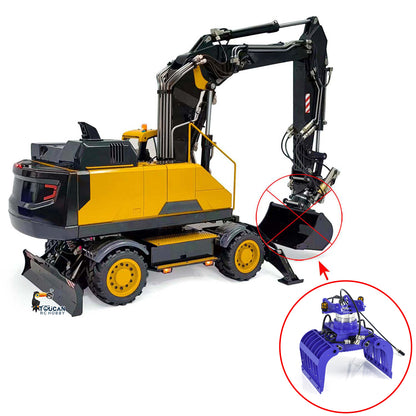 TOUCAN RC HOBBY MTM EC380 Metal 1/14 RC Hydraulic Excavator 8-way Reversing Valve FlySky PL18EV Radio Controller for Engineering Vehicle Enthusiasts