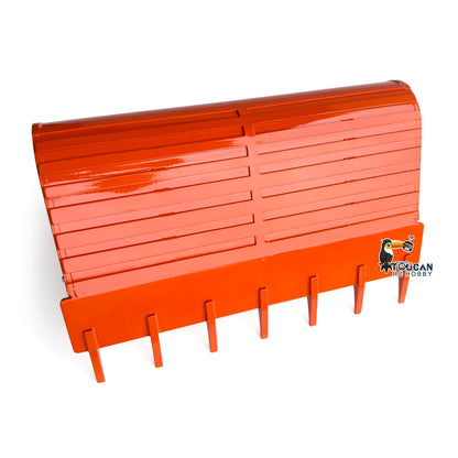 Metal Ripper Wide Bucket Manual Quick Coupler Rake Narrow Bucket for 1/8 Hydraulic RC Excavator 385CF Remote Control Digger Engineering Vehicle Model