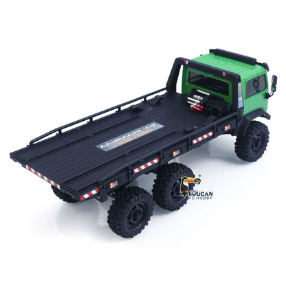 TOUCAN RC HOBBY Fast  Free Shipping 1/18 Remote Control Flatbed Truck 6*6 Electric RC Off Road Vehicle Model Metal Chassis Gear Light System Flysky Radio No Sounds