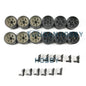 Plastic Tracks Sprockets Idler Road Wheels Accessories Pack For HL 1/16 Russian T90 3938 RC Vehicle Tank Replacement Parts