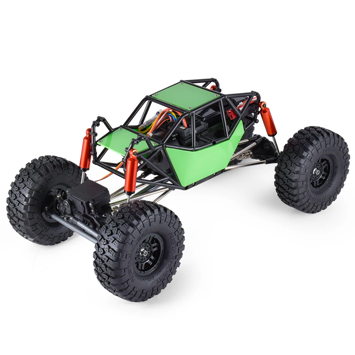 RTR RC Geländewagen im Maßstab 1/10, 4 x 4, ferngesteuerter Rock Crawler, Elektro-Truck, lackiert und montiert, mit einer Höchstgeschwindigkeit von 30 km/h