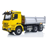 MD 6X6 Dumper Metal 1/14 Hydraulic Dump Truck with 2-Speed Gearbox and HotRC 10CH Radio including Lights Sound Battery Charger without Locking Differential